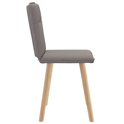 Esszimmerstühle 2 Stk. Taupe Stoff