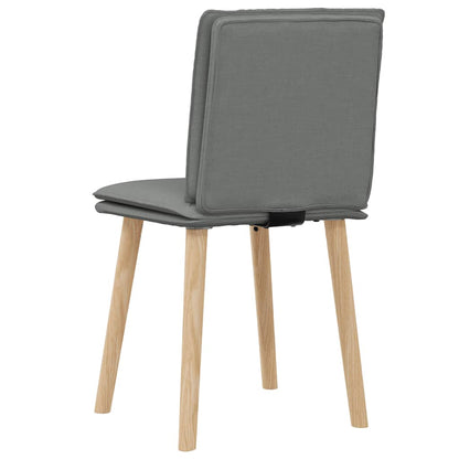 Esszimmerstühle 2 Stk. Dunkelgrau Stoff