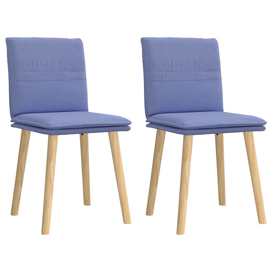 Esszimmerstühle 2 Stk. Jeansblau Stoff