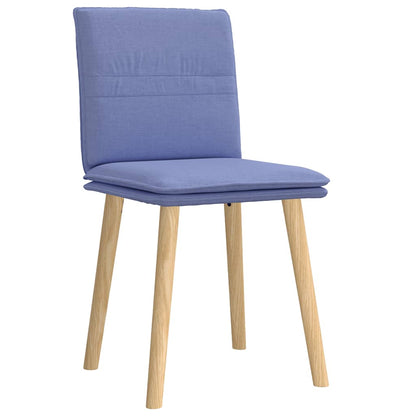 Esszimmerstühle 2 Stk. Jeansblau Stoff