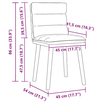 Esszimmerstühle 2 Stk. Dunkelgrau Stoff