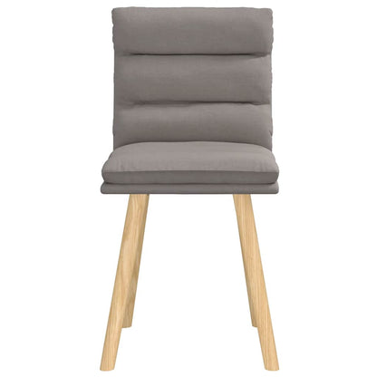 Esszimmerstühle 2 Stk. Taupe Stoff