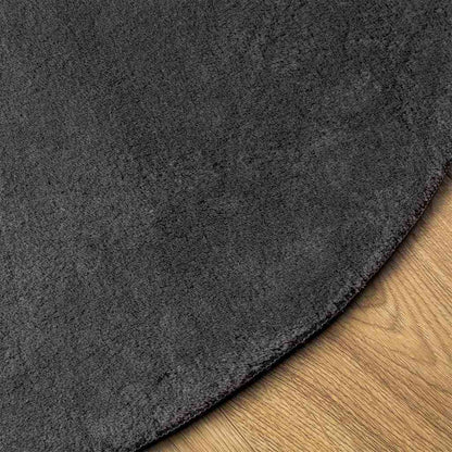 Teppich HUARTE Anthrazit 140 x 200 cm Polyester