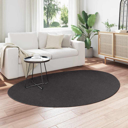 Teppich HUARTE Anthrazit 140 x 200 cm Polyester