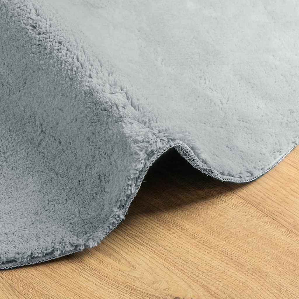 Teppich HUARTE Grau 160 x 230 cm Polyester