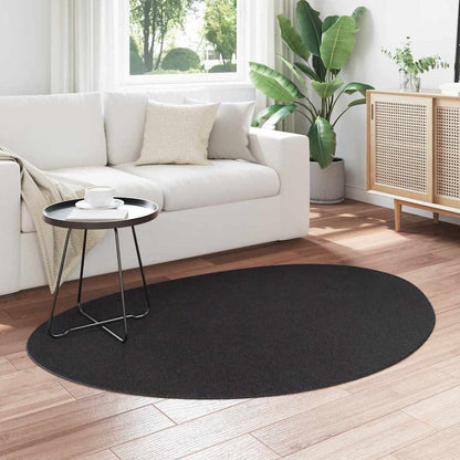 Teppich HUARTE Schwarz 120 x 170 cm Polyester