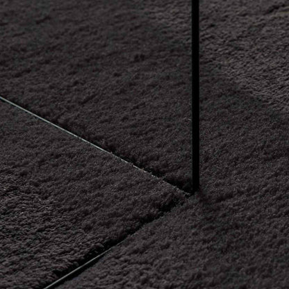 Teppich HUARTE Schwarz 160 x 230 cm Polyester