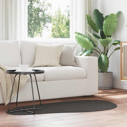 Teppich HUARTE Anthrazit 80 x 150 cm Polyester
