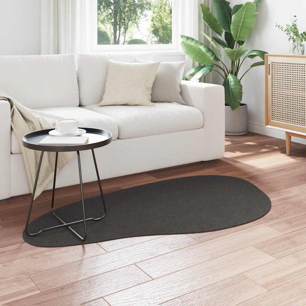 Teppich HUARTE Anthrazit 80 x 150 cm Polyester