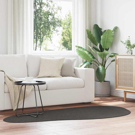 Teppich HUARTE Anthrazit 100 x 200 cm Polyester