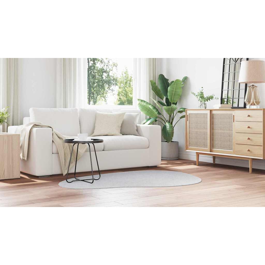 Teppich HUARTE Grau 120 x 170 cm Polyester