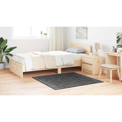 Anti-Rutsch Shaggy Teppich Dunkelgrau 120 x 120 cm PP