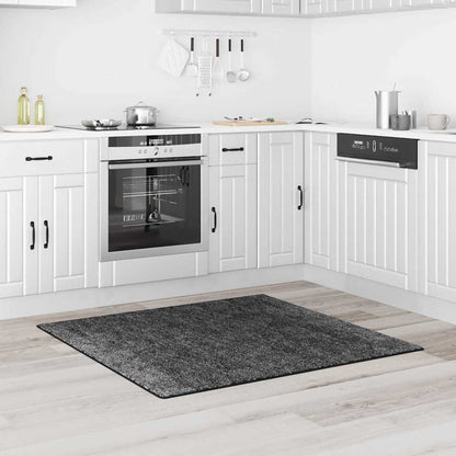 Anti-Rutsch Shaggy Teppich Dunkelgrau 120 x 120 cm PP