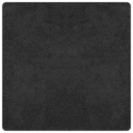 Anti-Rutsch Shaggy Teppich Dunkelgrau 160 x 160 cm PP
