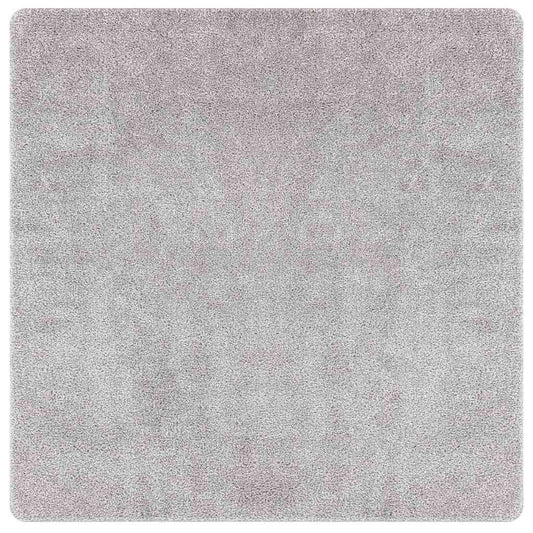Anti-Rutsch Shaggy Teppich Grau 120 x 120 cm PP