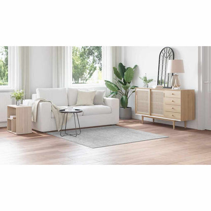 Anti-Rutsch Shaggy Teppich Grau 160 x 160 cm PP