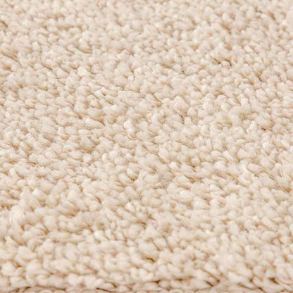 Anti-Rutsch Shaggy Teppich Creme 160 x 160 cm PP