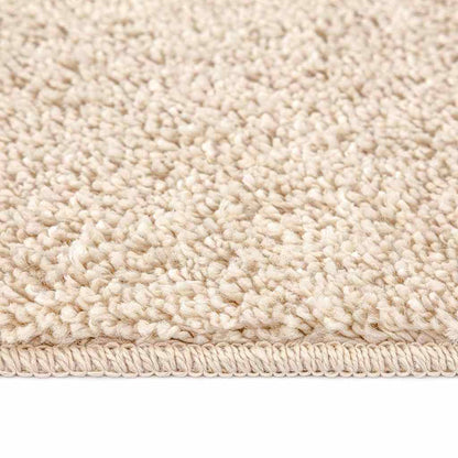 Anti-Rutsch Shaggy Teppich Creme 160 x 160 cm PP