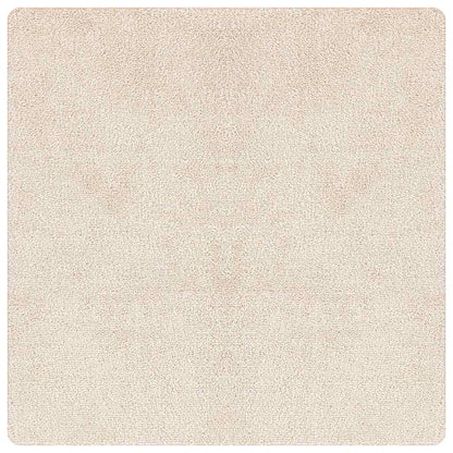 Anti-Rutsch Shaggy Teppich Creme 160 x 160 cm PP