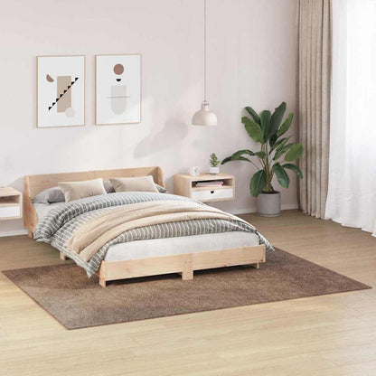 Anti-Rutsch Shaggy Teppich Braun 160 x 230 cm PP