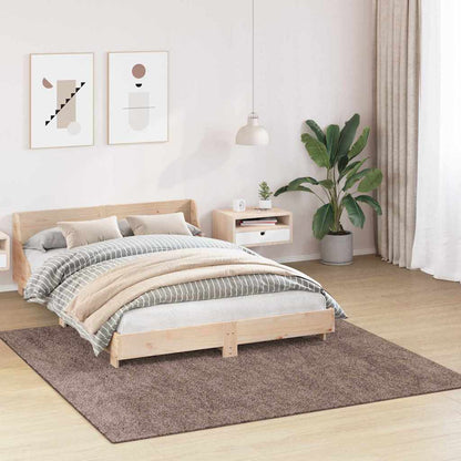 Anti-Rutsch Shaggy Teppich Braun 200 x 200 cm PP