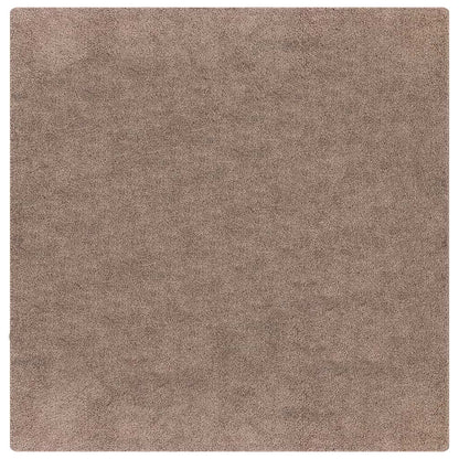 Anti-Rutsch Shaggy Teppich Braun 200 x 200 cm PP