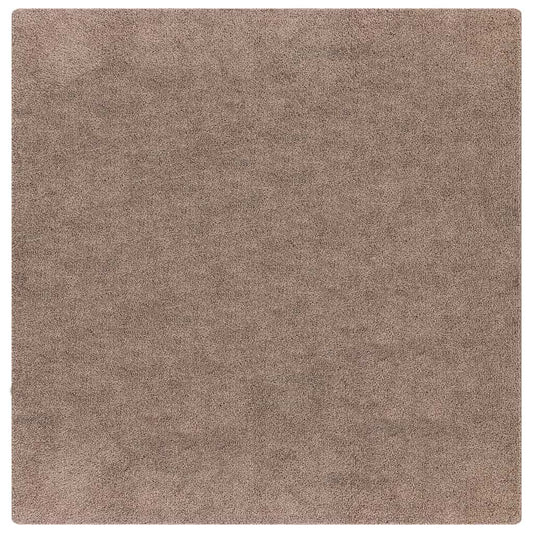 Anti-Rutsch Shaggy Teppich Braun 200 x 200 cm PP