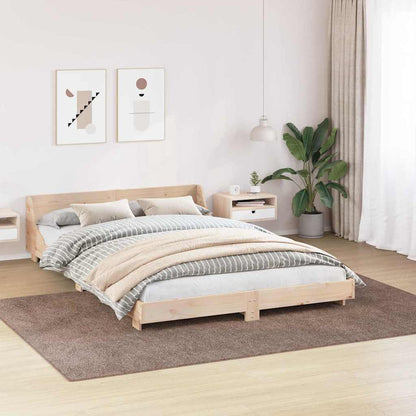 Anti-Rutsch Shaggy Teppich Braun 200 x 290 cm PP
