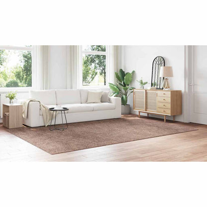 Anti-Rutsch Shaggy Teppich Braun 240 x 340 cm PP