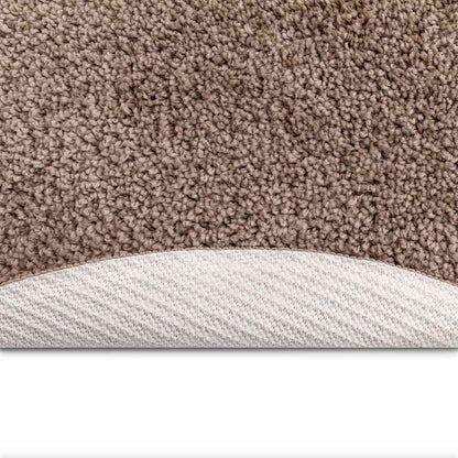 Anti-Rutsch Shaggy Teppich Braun 160 x 160 cm PP