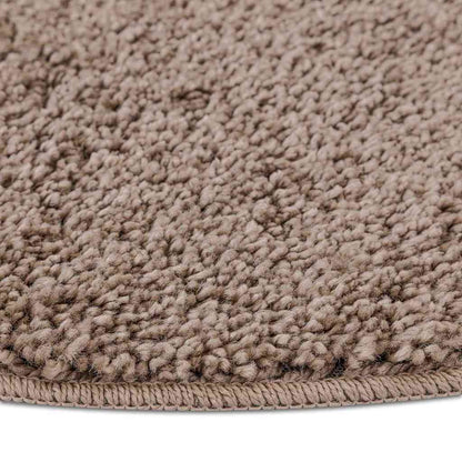 Anti-Rutsch Shaggy Teppich Braun 160 x 160 cm PP