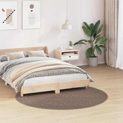 Anti-Rutsch Shaggy Teppich Braun 160 x 160 cm PP