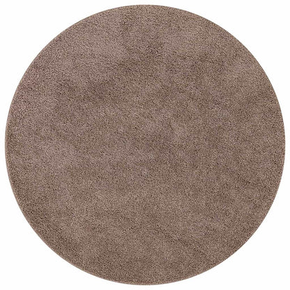 Anti-Rutsch Shaggy Teppich Braun 160 x 160 cm PP