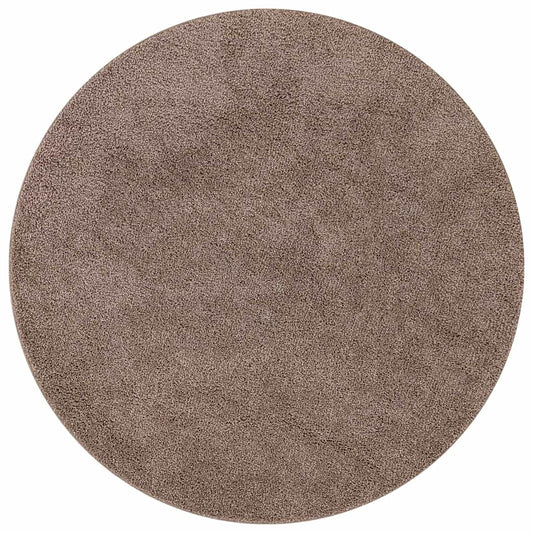 Anti-Rutsch Shaggy Teppich Braun 160 x 160 cm PP