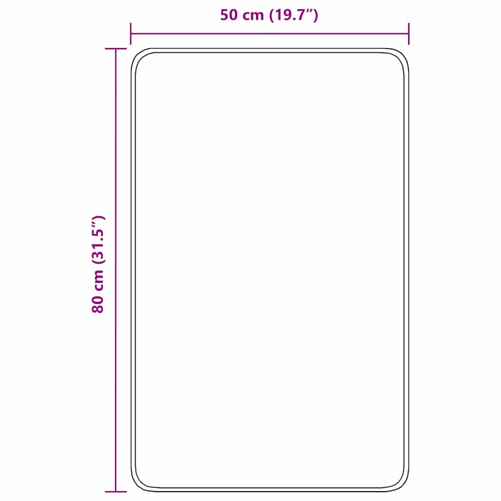 Rutschfeste Badmatte Orange 50 x 80 cm PP