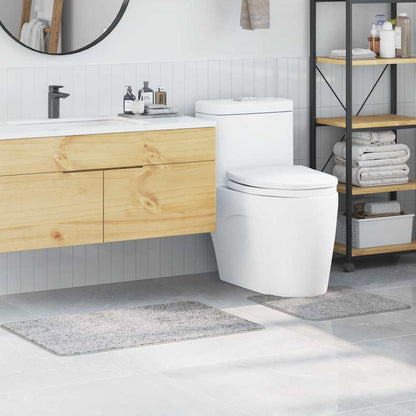 Anti-Rutsch Badematten-Set 2 pcs Grau PP