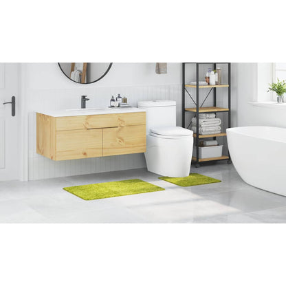 Anti-Rutsch Badematten-Set 2 pcs Grün PP