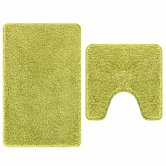 Badematte 2 pcs Hellgrün 50 x 50 cm Polypropylen