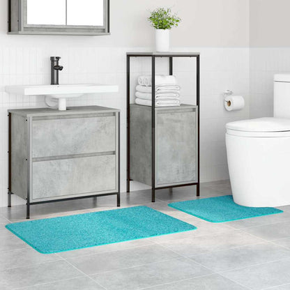 Anti-Rutsch Badematten-Set 2 pcs Türkis PP