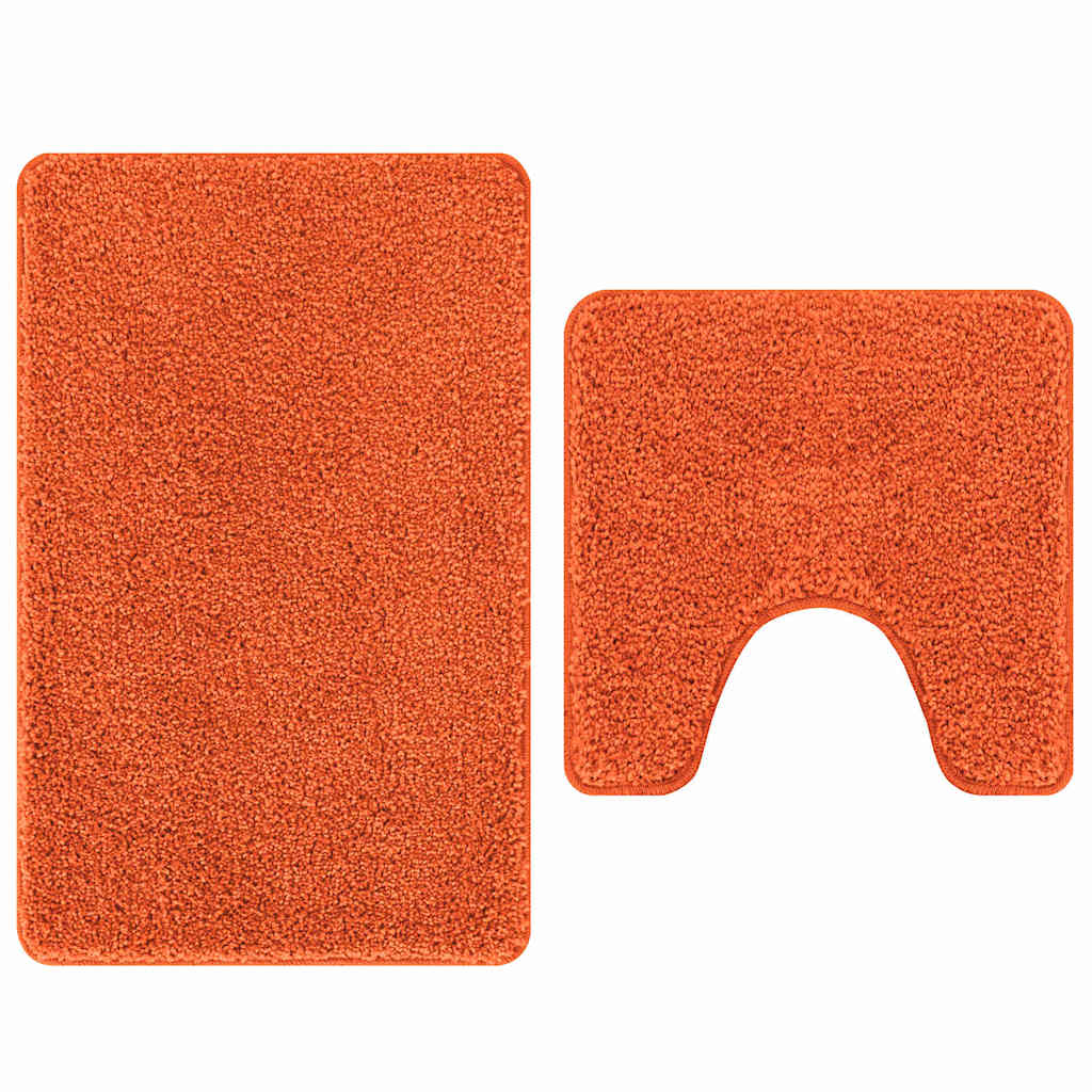 Anti-Rutsch Badematten-Set 2 pcs Orange PP