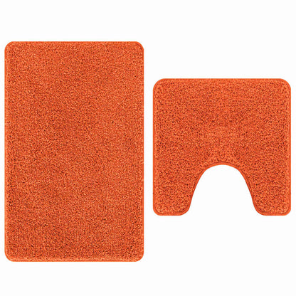 Badematte 2 pcs Orange 50 x 50 cm Polypropylen