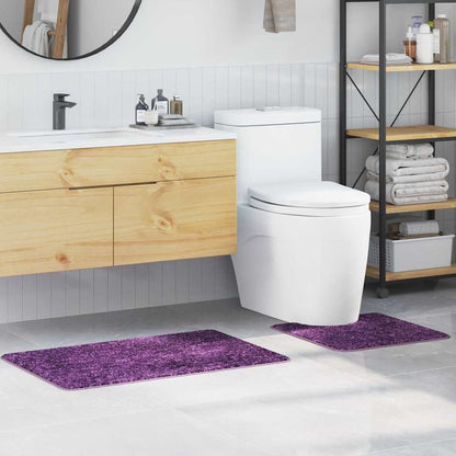 Badematte 2 pcs Lila 50 x 50 cm Polypropylen