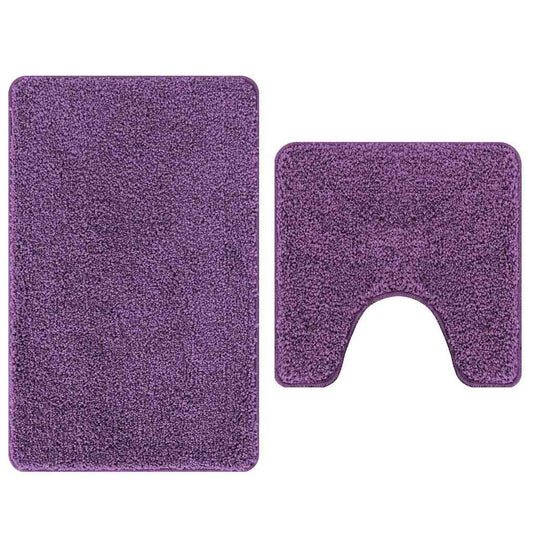 Badematte 2 pcs Lila 50 x 50 cm Polypropylen