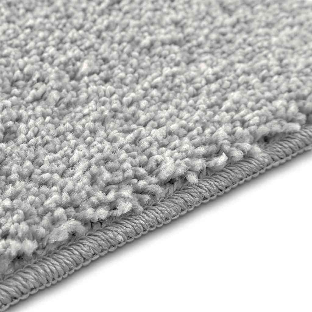 Anti-Rutsch Badematten-Set 3 pcs Grau 50 x 50 cm PP
