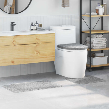 Anti-Rutsch Badematten-Set 3 pcs Grau PP