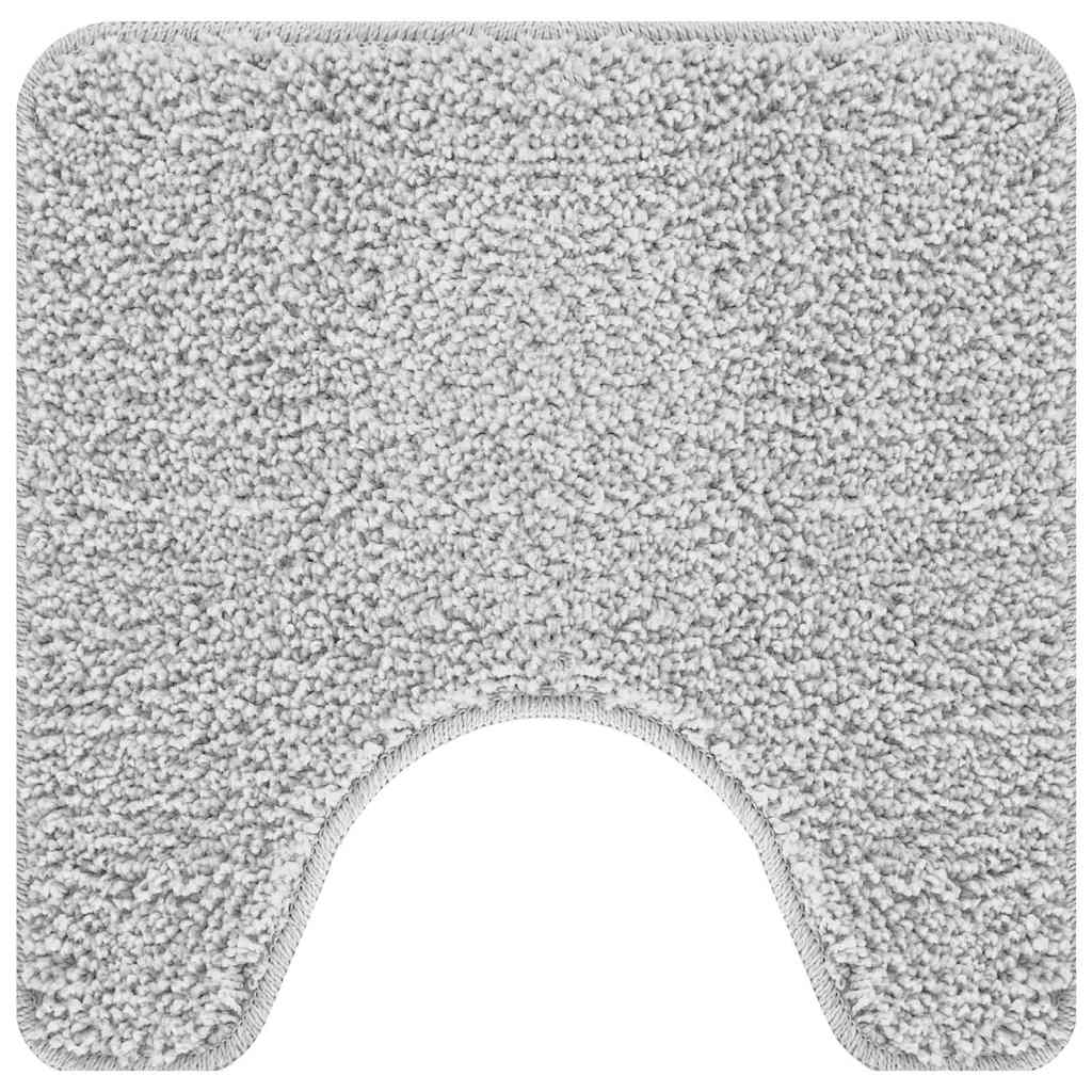 Anti-Rutsch Badematten-Set 3 pcs Grau 50 x 50 cm PP