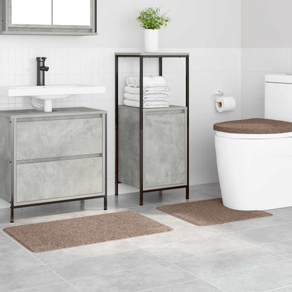 Anti-Rutsch Badematten-Set 3 pcs Braun PP