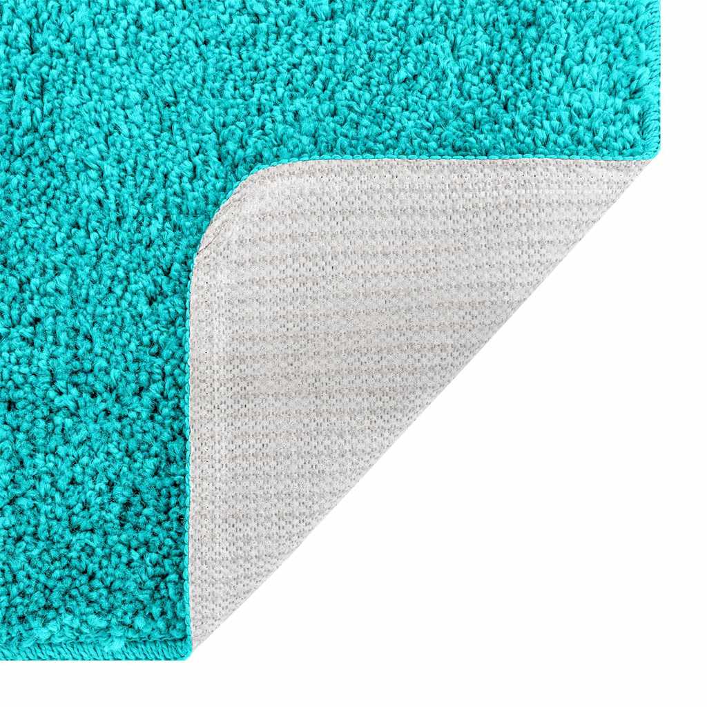 Anti-Rutsch Badematten-Set 3 pcs Türkis 50 x 50 cm PP