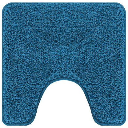 Anti-Rutsch Badematten-Set 3 pcs Blau 50 x 50 cm PP