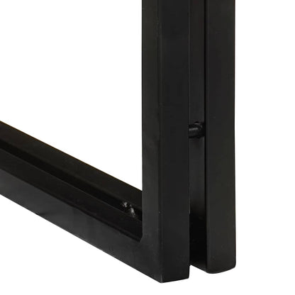 Beistelltische Braun und Schwarz Massivholz Akazie